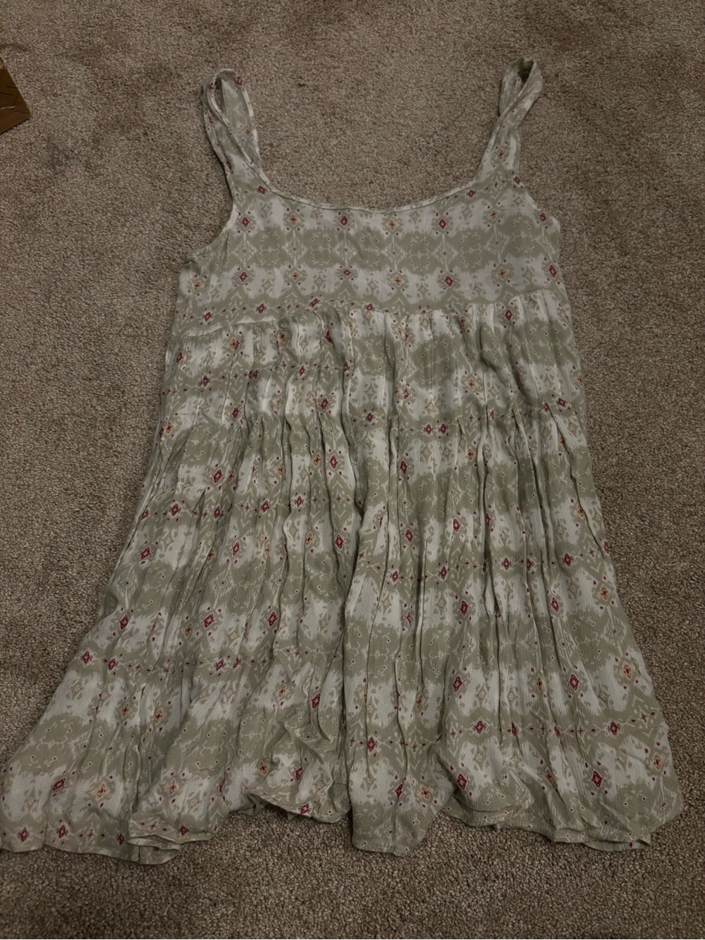Women’s Green Babydoll Dress